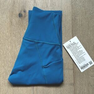 NWT wunder train tight 25" pockets hawaiian blue size 2 lululemon